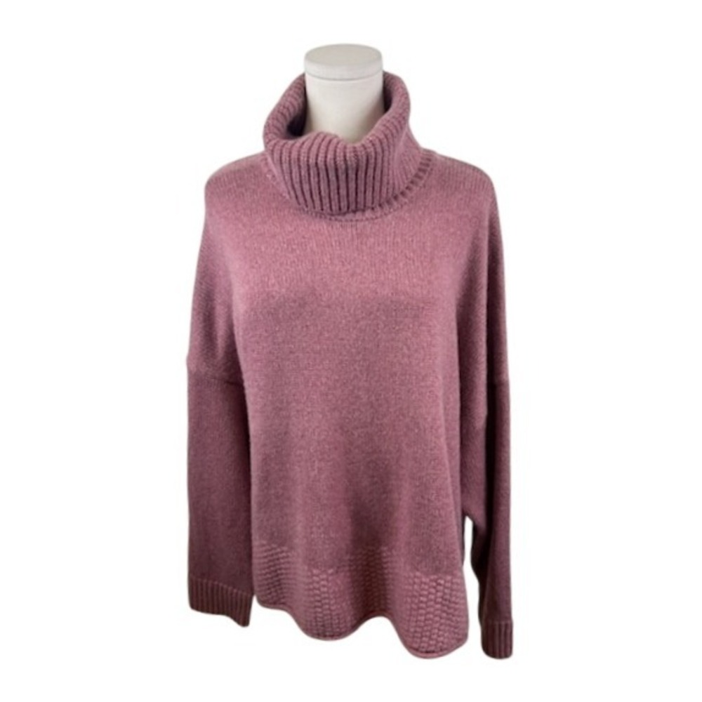 Madewell Corsica Turtleneck Sweater Women's Size 3X Mauve Heather